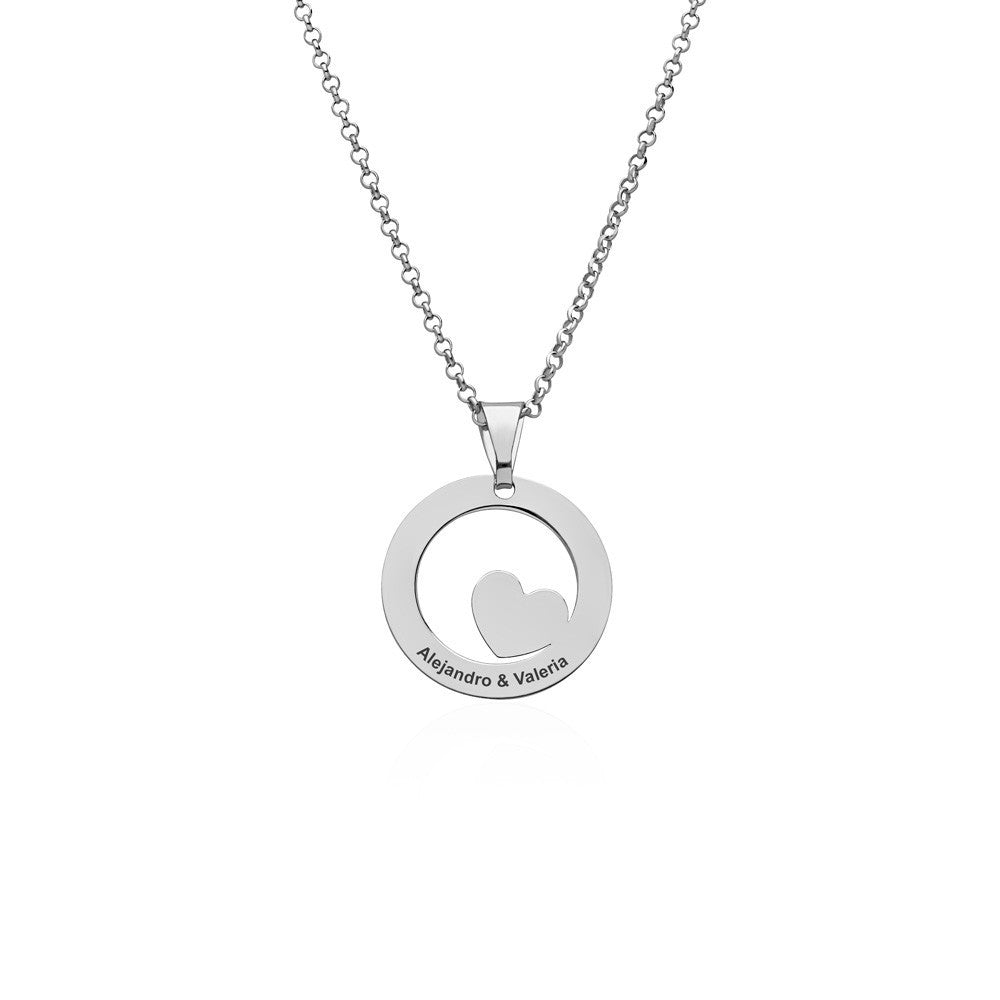 Collar Corazon circulado