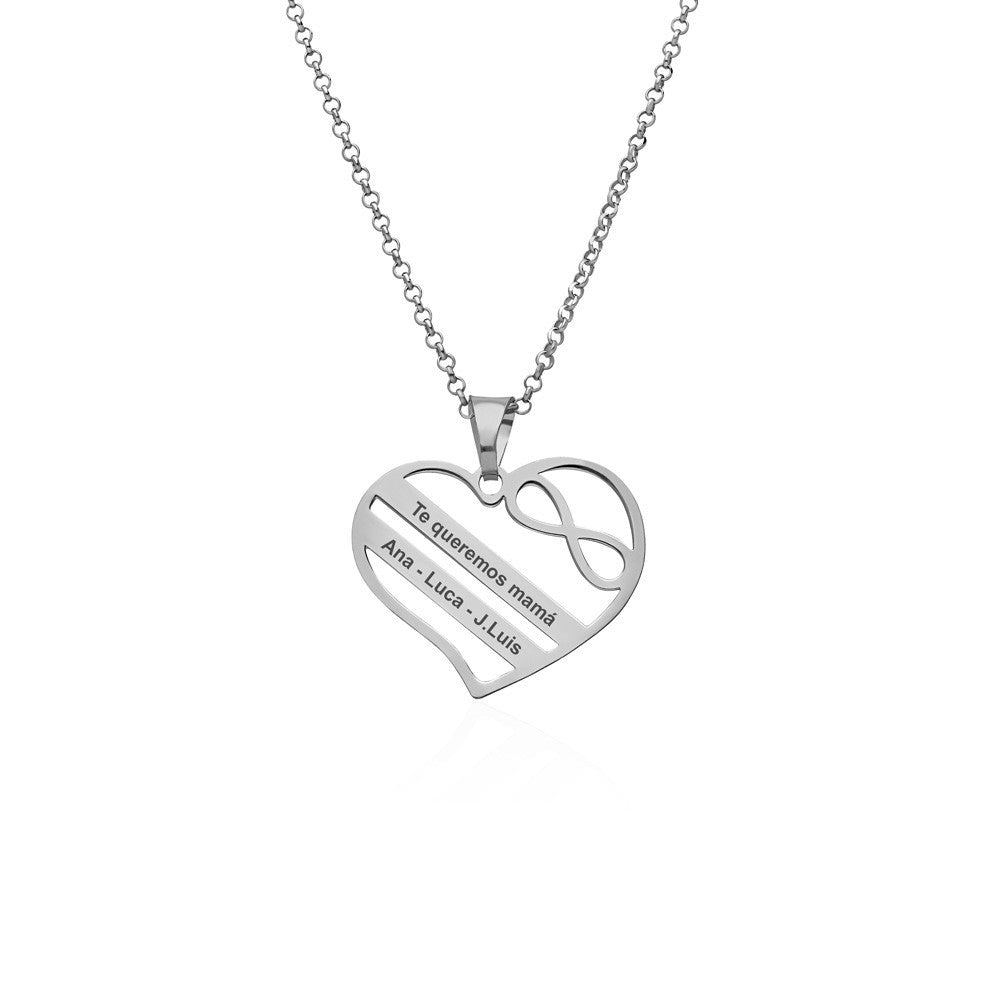 Collar Corazón Infinito