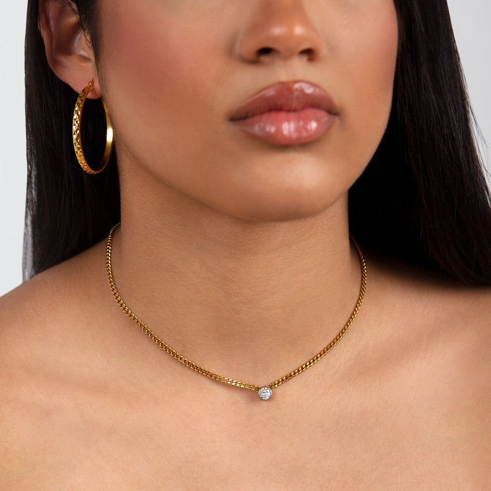 Collar Circón y cadena